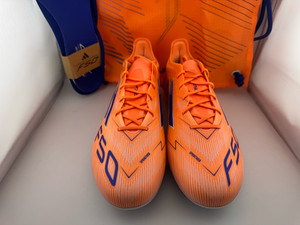 ADIDAS F50 ELITE FIRM GROUND FG SOCCER CLEATS ORANGE BLUE JH7618 MENS SIZES