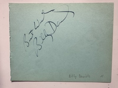 Billy Daniels  - Film -   original Autogramm   - Größe   14  x 10 cm