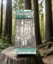 Vintage Kettle Moraine State Forest Brochure Wisconsin Conservation Dept.