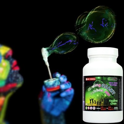 Black Light Glow Giant Bubble Mix - Green - Make 12-24 Gallon Non-Toxic Solution