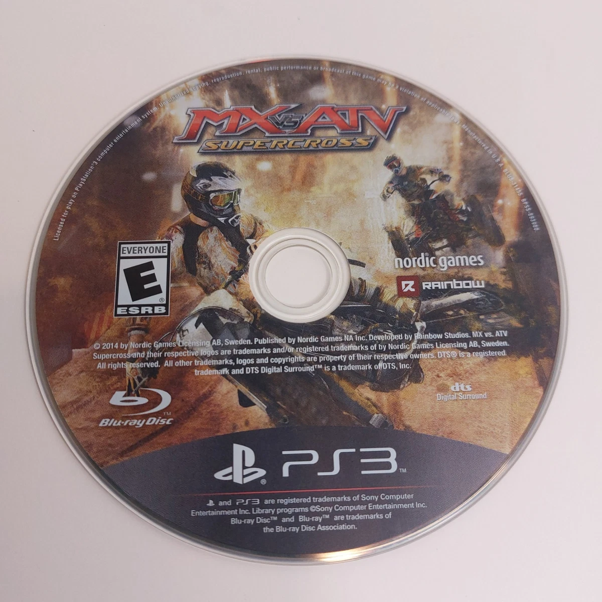 Sony PlayStation 3 Racing MX vs. ATV Supercross Video Games for