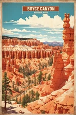 Bryce Canyon National Park Poster Premium Photo Print Wall Art 4 Sizes
