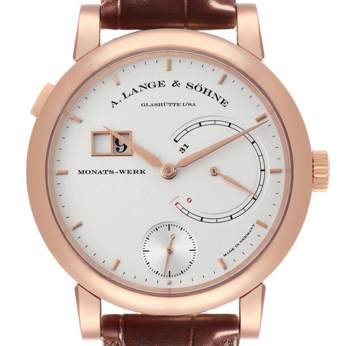 A. Lange and Sohne Lange 31 Rose Gold Silver Dial Mens Watch 1...