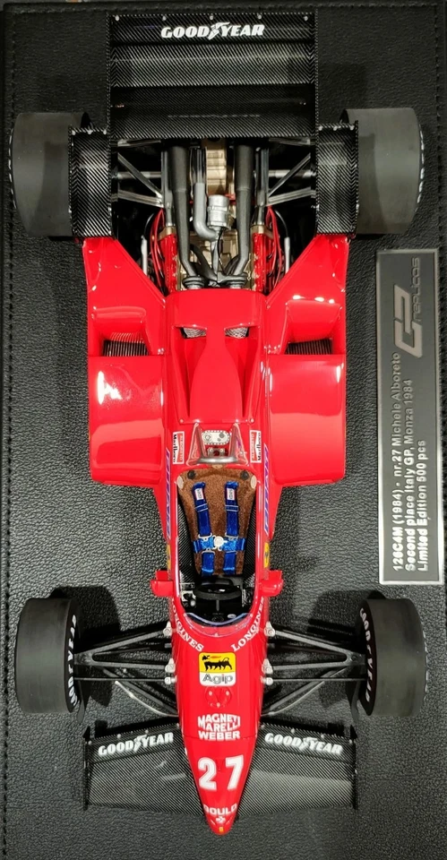 GP Replicas GP159A Ferrari 126C4M Italy-Monza GP 1984 Michele Alboreto 1/18 - Immagine 3 di 4
