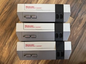 Lot of 3 Nintendo Entertainment Consoles - Not Tested - As Is For Parts/Repair