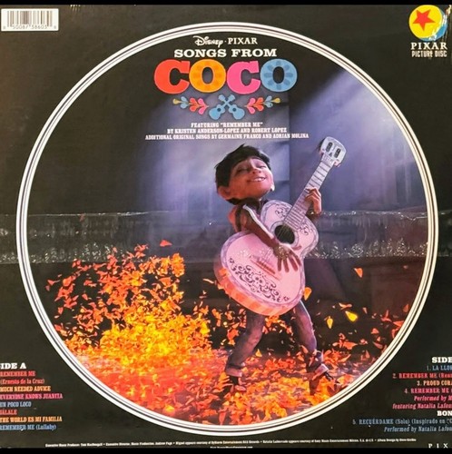 DISNEY’S/PIXAR COCO SOUNDTRACK PICTURE DISC VINYL LP SEALED BRAND NEW - Picture 2 of 2