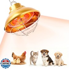 Chicken Heat Lamp 350W,Chicken Coop Heater with Carbon Fiber Bulb
