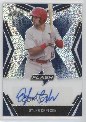 2020 Leaf Flash Blue 36/50 Dylan Carlson #BA-DC1 Auto 02d2