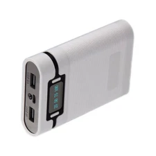 1Pc White 2000mAh-12000MAh 4*18650 Battery Power Bank DIY Case Shell Box tt
