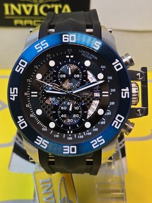 Invicta I-Force Mens Watch 51mm Black with Blue Bezel & Black dial STUNNING NEW!