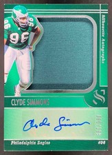Clyde Simmons 2025 Panini Silhouette Auto Eagles /199