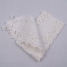 Tischband Spitze Baumwolle Vintage Landhaus Hochzeit Dekoration L 150 cm in weiß