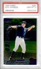1999 Finest Nick Johnson RC #287 PSA 10 YANKEES