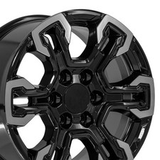 18 Inch Machined Black 14089 Rim 26et Fits Chevy Silverado Tahoe Suburban