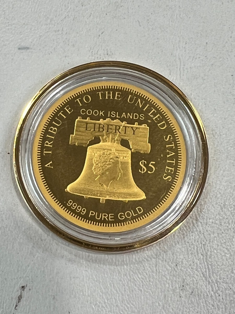 2021 Cook Islands .9999 Pure Gold $5 Quintuple Eagle E88 | eBay