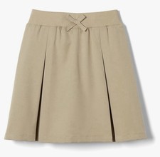 French Toast Girl's Pull-on Kick Pleat Scooter Uniform Khaki Skirt Sz 16