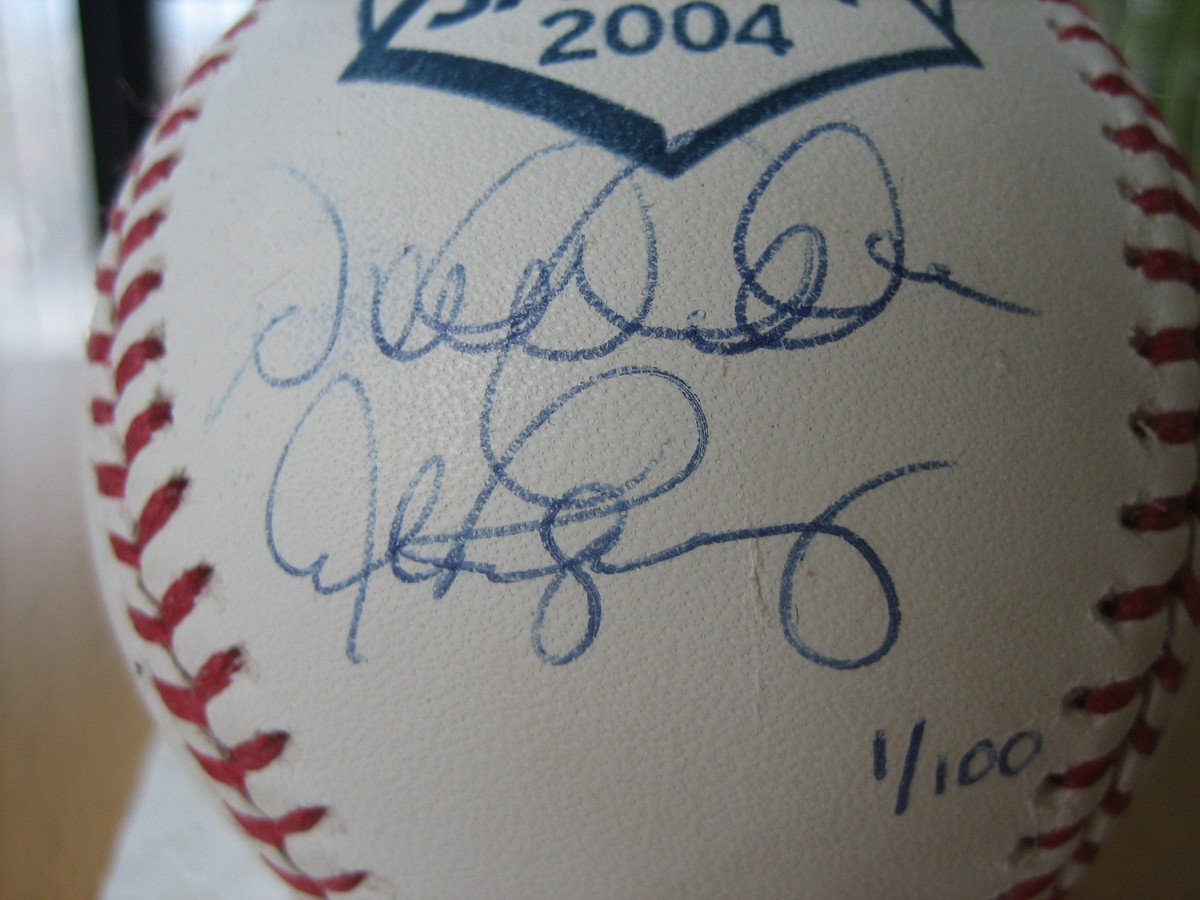 Derek Jeter Alex Rodriguez SIGNED Autographed Official Japan