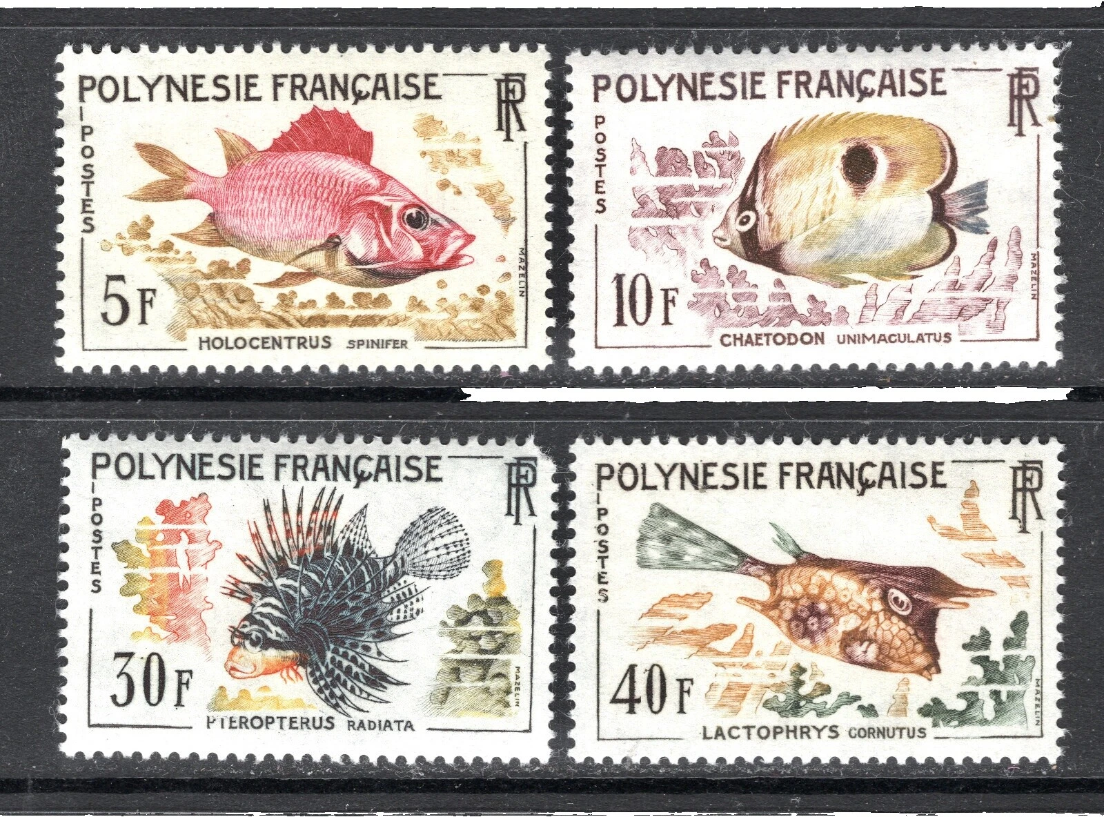 Mint Never Hinged/MNH Fish French Polynesian Stamps