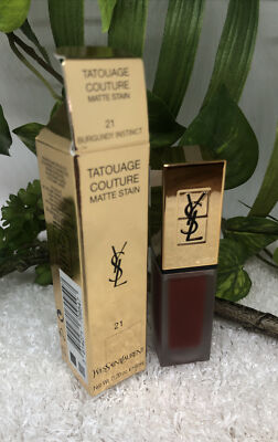 YSL Tatouage Couture Matte Stain Lippenstift 21 Burgundy Instinct 6ml *neu*