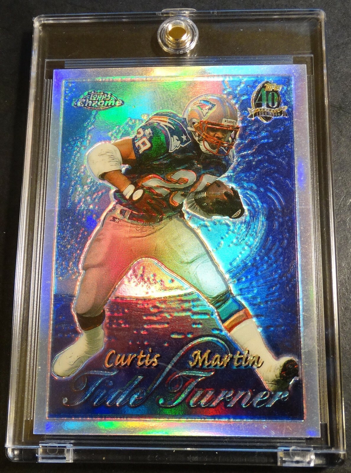 1996 Topps Chrome Tide Turner Refractor #TT5 Curtis Martin HOF (314)