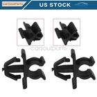 2Pcs Black Car Hood Support Prop Rod Holder clip For Nissan Plastic 65722-JA000