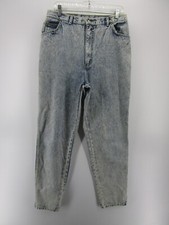 VINTAGE Gitano Jeans Women 18 Long Blue Mom Acid Wash Tapered Denim High Rise