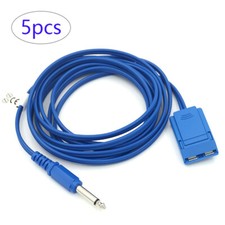 5Pc High Frequency Electrocautery Negative Plate Connecting Line HI-FI Connector