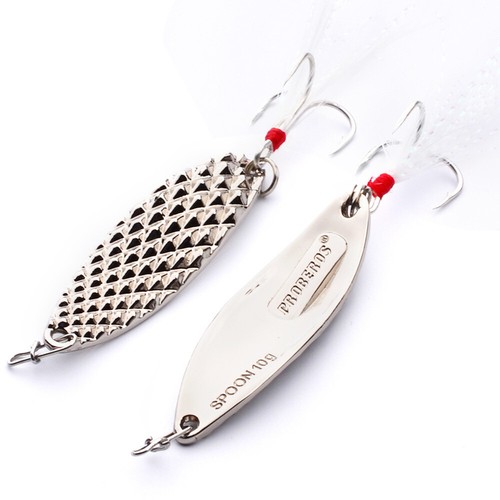 Gold/Silber Metall Spinner Löffel Angelköder VIB Vibration Jigs KünstlicherKöder - Bild 5 von 8
