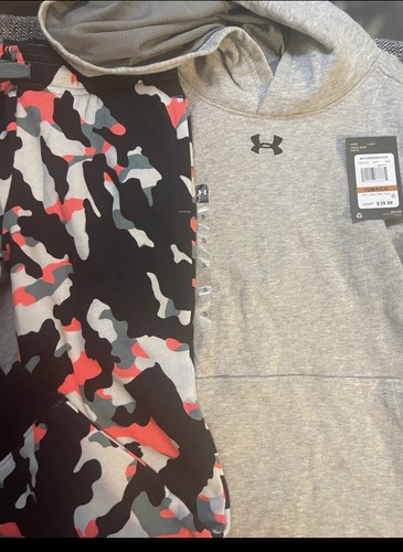 New Boys Under Armour 2-Piece Set -Size Small -Hoodie & Joggers - - Picture 3 of 8