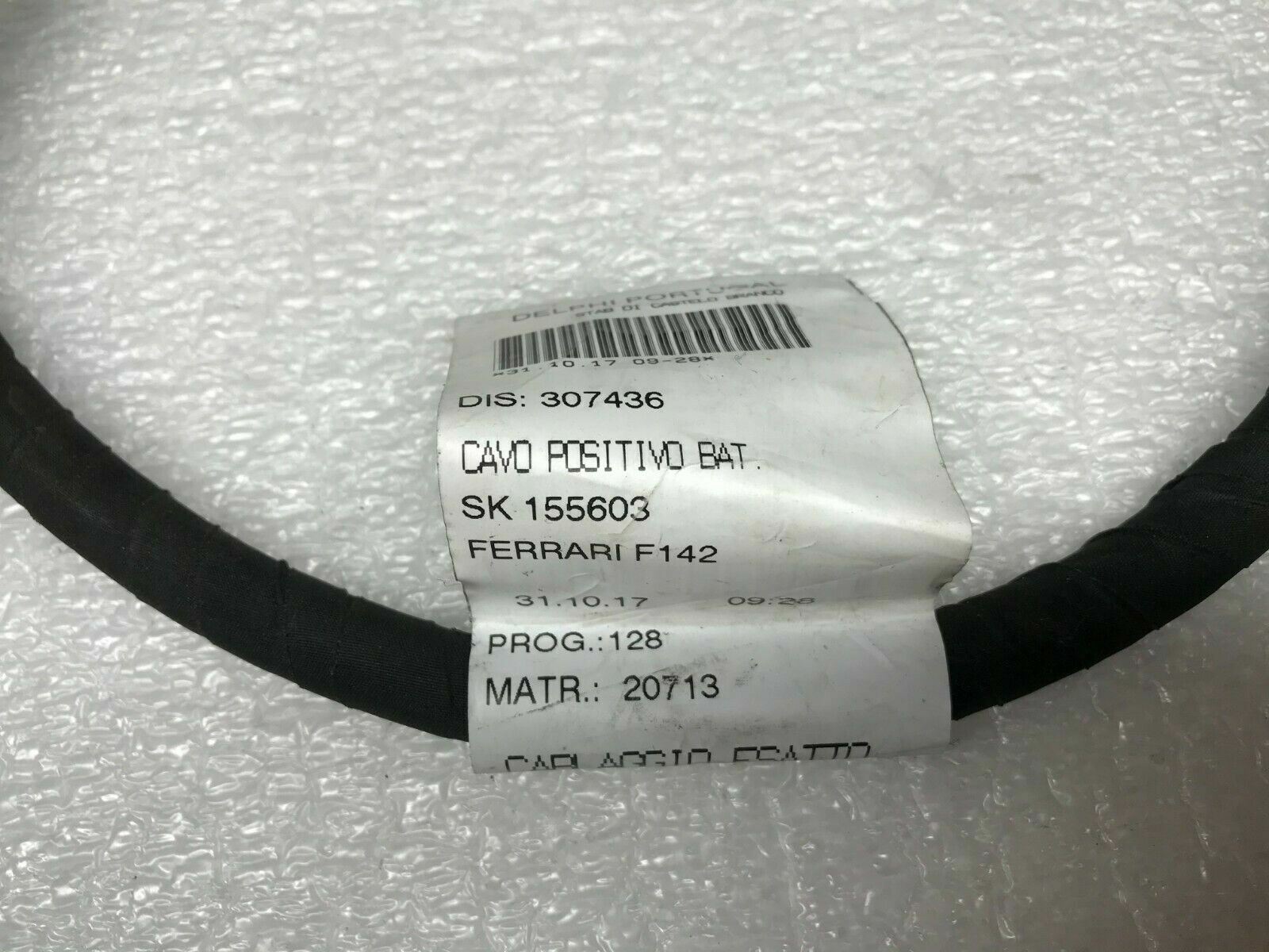 FERRARI 488 GTB SPIDER PISTA POSITIVE BATTERY CABLE OEM 307436
