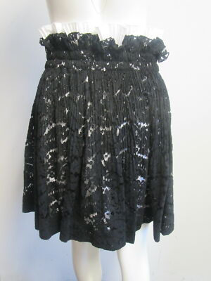 N 21 black lace paper bag waist skirt sz 44