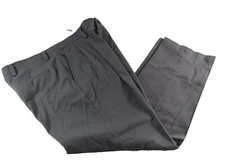 Dockers Mens Easy Khaki Pants New 36 x 29 Gray Pleated Classic Fit Stretch Solid