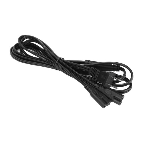 Cable de alimentación divisor en Y polarizado doble IEC320 C7 a Nema 1‐15P cable de alimentación - Imagen 17 de 24