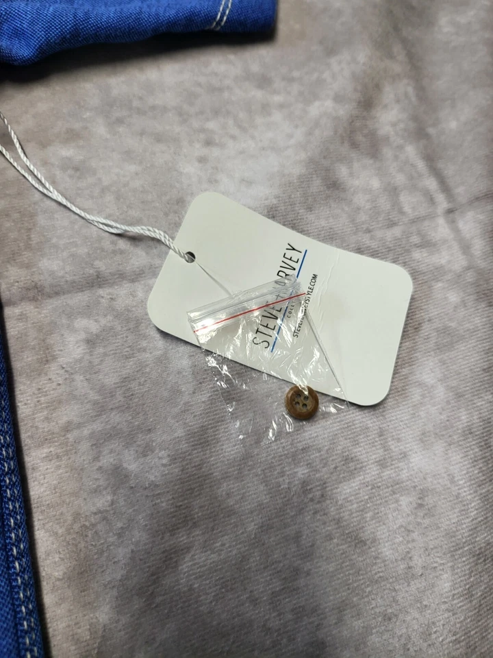 Camisa Polo Steve Harvey GRANDE Azul Sh 19" Ch 24" L 30" Foto 2 de 4