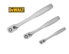 New DeWalt Ratchet Set, Quick Release, Pear Head, 72 Teeth, Polished, Nice.