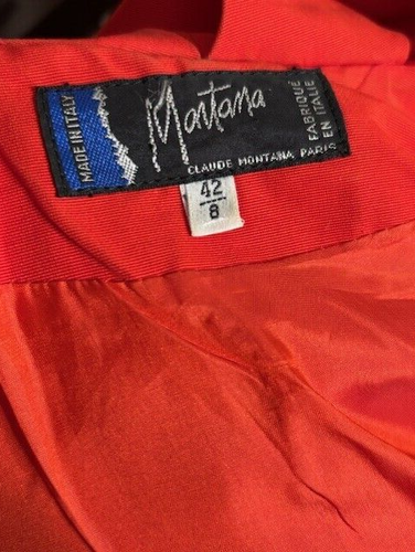 Fantastic Claude Montana Monks Hood Cape Coat Made in Italy Women's 8 Euro 42 - Picture 7 of 8