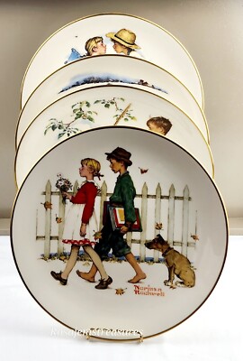 ノーマン ロックウェル ザ フォーシーズンス（４種類） Norman Rockwell Four Season 1972 set - Spring, Summer, Fall