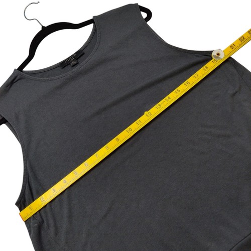 All Saints Arya Tee Tank Top Sleeveless T-Shirt Size Large Tiered Black *READ - Picture 7 of 8
