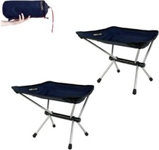 Ultralight Camping Chairs, Portable Folding Backpacking Chairs, Compact Set of 2