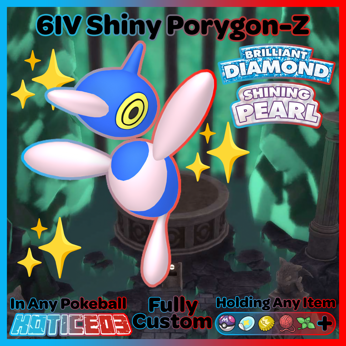✨ Shiny PORYGON-Z 6IV ✨ Pokemon Brilliant Diamond and Shining