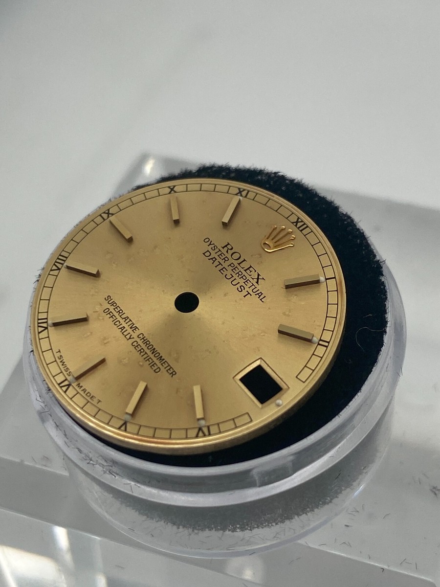 Genuine Rolex Datejust 31mm champagne w/ Gold sticks 68243