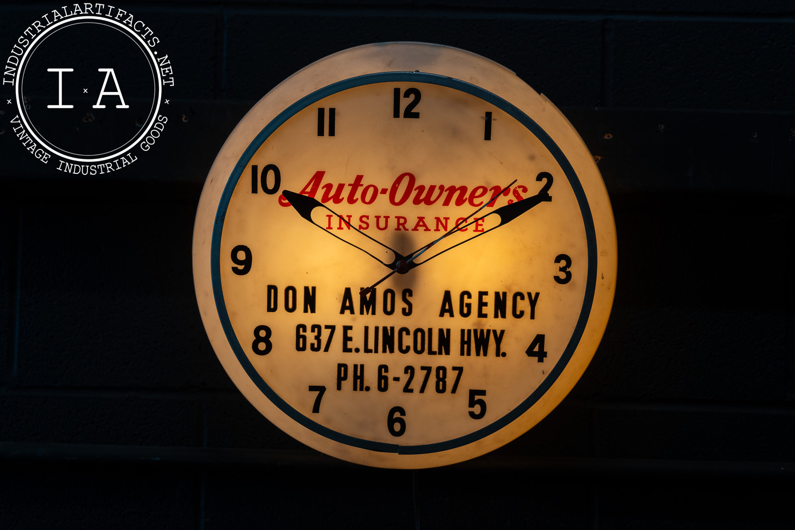 Insurance Clock Auto Owners Insurance Personalized Clock | eBay