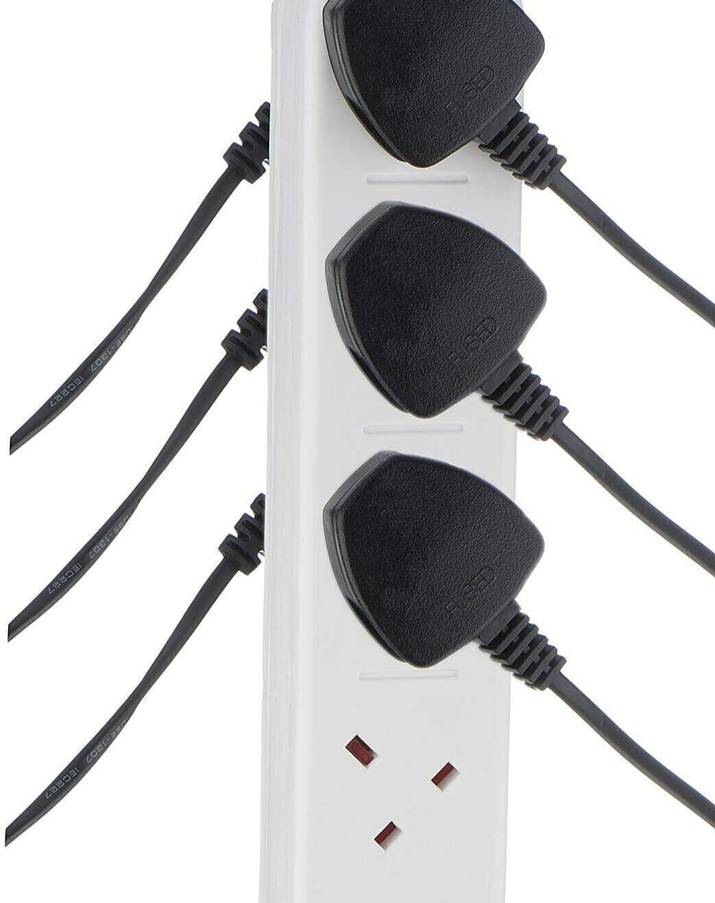 10 WAY GANG 2M 2USB SURGE PROTECTED CABLE TOWER EXTENSION LEAD MULTI