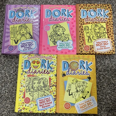 10 Book Lot Of DORK DIARIES- Hardcovers, Good Condition, Little To No Writings