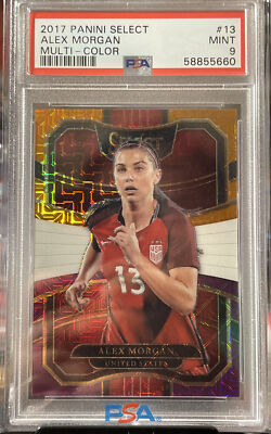 その他 panini select Morgan PSA 9 Mint ALEX MORGAN 2017-18 Panini Select Prizm #13 Multi-Color