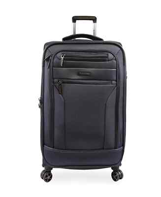 Brookstone Navy Blue Nylon Harbor 29  Softside Spinner Luggage B1118