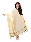 Women's Plain Cotton Dupatta