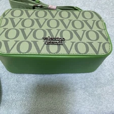 Valentino Orlandi Green Crossbody Shoulder Strap 2 Zipper Close New With Tags