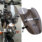 Smoke Windshield 19"x17" For Harley Sportster Dyna Glide Softail Night Train XL