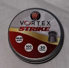 Vortex Strike Pellets 48.60 Grains, .30 Caliber, 100 ct.